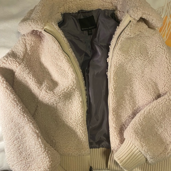 Banana Republic Sherpa Bomber Jacket - Picture 4 of 6